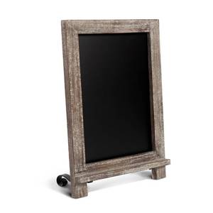 lot 10158 image: HBCY Creations Rustic Wooden Tabletop Chalkboard with LegsVintage Wedding Table SignSmall Kitchen Countertop Memo BoardAntique Wooden Frame (9.5�� x 14�� Inches) (5- Weathered Brown)
