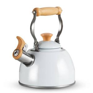 lot 10169 image: ROCKURWOK Tea Kettle, Tea Pot with Cool Touch Ergonomic Handle, Tea Kettle Food Grade Stainless Steel, Tea Kettle Stovetop, Kettle Teapot, Whistling Tea Kettle, Small Tea Kettle, 1.6 Quart (White)