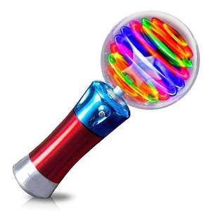 lot 10170 image: ArtCreativity Light Up Magic Ball Toy Wand for Kids - Flashing LED Wand for Boys and Girls - Spinning Lights and Colors - Fun Gift, Entertainment for Parties and Autism Sensory Rooms, Classroom Prizes