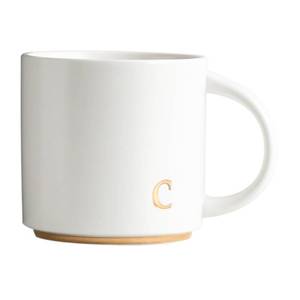 lot 10174 image: COLLECTIVE HOME - Monogram Ceramic Mugs, 15 oz Golden Initial Coffee Cups, Elegant Alphabet Tea Mugs, Elegant Personalized Mug with Gift Box, Luxurious Cups for Office and Home (c)