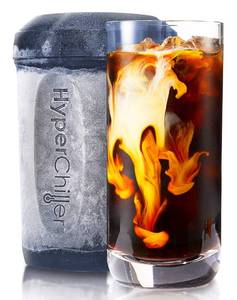 lot 10196 image: HyperChiller HC2BG Patented Iced CoffeeBeverage Cooler, NEW, IMPROVED,STRONGER AND MORE DURABLE Ready in One Minute, Reusable for Iced Tea, Wine, Spirits, Alcohol, Juice, 12.5 Oz, Slate Blue