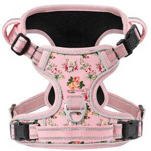 lot 10203 image: Timos Dog Harness, No-Pull Pet Harness with 2 Leash Clips, Adjustable Soft Padded Dog Vest, Reflective Outdoor Pet Oxford Vest with Easy Control Handle