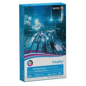lot 10207 image: Xerox 3R02051 Vitality Multipurpose Printer Paper, 8 12 x 14, White, 500 SheetsRM
