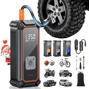 lot 10210 image: OlarHike Cordless Tire Inflator Portable Air Compressor-Dual Mode Inflation,12V Auto Air Pump for Car Tires, Bicycle, Bike, Motorcycle, Smart Electric Pump with LED Light & Digital Pressure Gauge