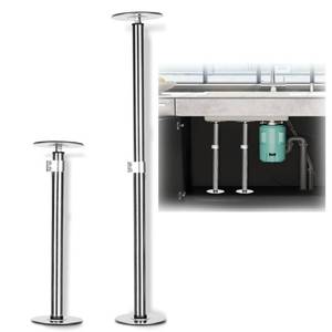 lot 10235 image: Undermount Sink Bracket for Kitchen,Adjustable Stainless Steel Undermount Sink Support,Sink Support Undermount Kit,Sink Repair Kit for Kitchen and Bathroom,Sink Support Legs��16 To 27.08��