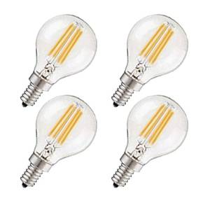 lot 10236 image: CTKcom G45 4W E14 Base Candelabra LED Bulbs Dimmable(4 Pack)-Vintage Edison LED Bulb 40W Equivalent 2700K Warm White Lamp for Home,Pendant Lights,Sconces,Antique Light Fixtures 110V130V AC