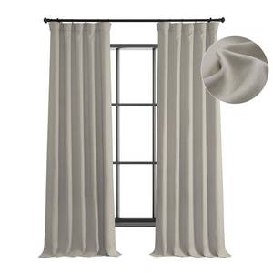 lot 5284 image: HPD Half Price Drapes Faux Linen Textured Room Darkening Curtains for Bedroom 108 Inches Long (1 Panel), 50W X 108L Curtains for Living Room Home Decor, Birch