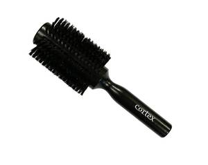 lot 6009 image: Cortex Professional Boar Bristle Brush for Women and Men - Round Hair Brush for All Hair Types, Soft Bristles, 1.4 Barrel, Black (3)