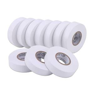 lot 6043 image: Lichamp 10-Pack White Electrical Tape Waterproof, 34 in x 66ft, Industrial Grade ULCSA Listed High Temp Electrical Tape Electric Super Vinyl