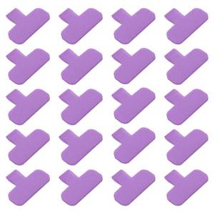 lot 6057 image: PATIKIL Cable Labels 0.65 x 1.48 Inch, 30 Pack Write on Cord Labels Self-Adhesive Hook and Loop Wire Tags for Electronics Computers Cable Management and Identification, Purple