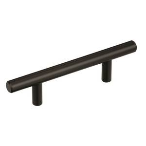 lot 6068 image: Amerock  Cabinet Pull  Black Bronze  3 inch (76 mm) Center to Center  Bar Pulls  1 Pack  Drawer Pull  Drawer Handle  Cabinet Hardware
