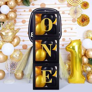 lot 6084 image: 2nd Birthday Decorations for Girl TWO Balloons Boxes Decorations with Balloons for Girls Two Sweet Birthday Party Photo Props Decorations Supplies