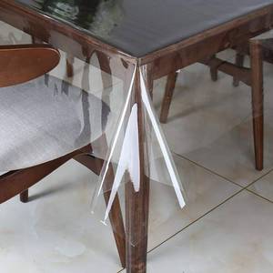 lot 6102 image: Walrus Clear Vinyl Tablecloth Protector WaterproofOil-Proof Rectangle Plastic Transparent Sheet Table Cover 54X102 Inch