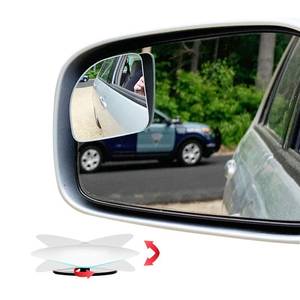 lot 6109 image: Ampper Fan Shaped Blind Spot Mirror, HD Glass Frameless Stick on Adjustabe Few Convex Wide Angle Rear View Blind Spot Car Mirror for Car Blind Spot, Pack of 2
