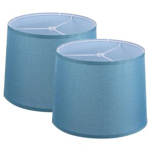 lot 6153 image: PATIKIL Lamp shades for Table Lamps Set of 2, 11.4 Top x 12.6 Bottom x 9.8 High Drum Lamp shades for Floor Lamps Medium Linen Lampshade Easy Assembly for Lamp Replacement, Gray