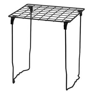 lot 6162 image: LockerMate Stac-A-Shelf Locker Organizer Shelf, Stackable, Extra Tall, Fits Standard Size School Lockers, Black