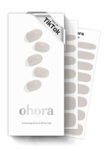 lot 6212 image: ohora Semi Cured Gel Nail Strips (N Cream Paper) - Nude, Solid, Works with Any UVLED Nail Lamps, Salon-Quality, Easy to Apply & Remove - Christmas Gel Nail Wraps, Stickers, Christmas Stockings