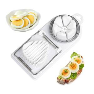 lot 6237 image: LVVXIXI Egg Slicer, Heavy Duty Strawberry Wedger, 2-IN-1 Stainless Steel Blades, Boiled Egg Cutter Dicer for Soft Fruit Mushroom Home Use