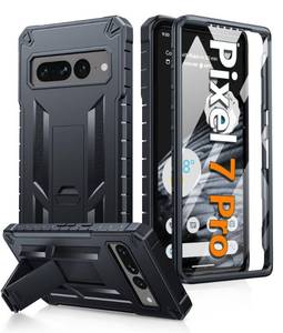 lot 6240 image: FNTCASE for Google Pixel 7-Pro Case Military Grade Shockproof Rugged Protective Phone Cover with Kickstand & Slide Camera Cover, Heavy Duty Drop Proof Pixel 7 Pro Cell Phone Cases 5G-Black