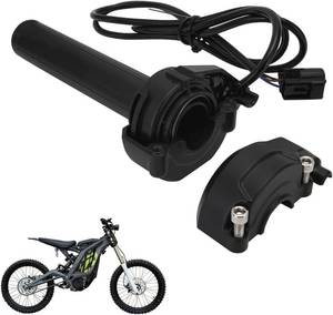 lot 6254 image: JFG RACING Dirt Bike Electric Throttle Sur Ron Twist Throttle Tube Nylon for SurRon SX Electric Dirt Bike, Small, Black
