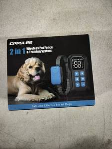 lot 6328 image: Cppslee. 2 In 1 Wireless Pet Fence & Training System