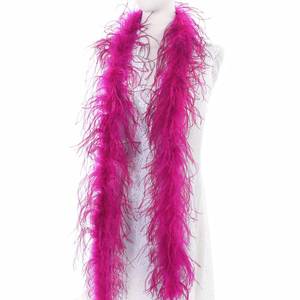lot 10048 image: Soarer Hot Pink Ostrich Boas - 2Yards 1Ply Long Boas for Halloween Party,DIY Craft Sewing,Concert(Hot Pink)