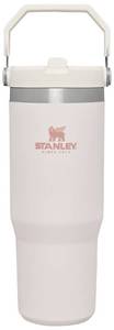 lot 10066 image: Stanley IceFlow Stainless Steel Tumbler with Straw - Vacuum Insulated Water Bottle for Home, Office or Car Reusable Cup with Straw Leak Resistant Flip Cold for 12 Hrs or Iced for 2 Days (Rose Quartz)
