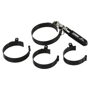 lot 10072 image: ARES 56039 �� 4-in-1 Swivel Oil Filter Wrench �� 2 38-Inch to 4 38-Inch (60mm to 111mm) Capacity �� 180-Degree Swivel for Improved Access �� Automatically Tightens on Filter