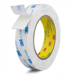 lot 10082 image: Double Sided Tape 1in x 16.5ft, Mounting Tape Heavy Duty, Removeable PE Foam Tape Strips, Strong Adhesive Tape Waterproof Free Damage for Paint Wall Picture Hanging Poster