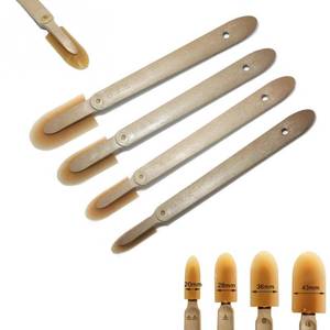 lot 10111 image: Caulk Caulking Silicone Sealant Finishing Tool Spreader Spatulas Applicator Rubber Tools 4 Size Set