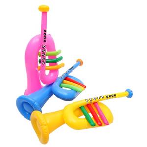 lot 10138 image: TOYANDONA 6 Pcs Inflatable Musical Instrument Inflatable Instrument Inflatable Banjo Blow up Trumpet Horn Carnival Prizes 80 s Party Decorations Kid Toy Kids Party Supplies Small Child PVC