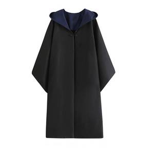 lot 10143 image: OYYJIG Magical Robe for Adult Teens,Wizard School Costume Magic wand, scarf, glasses, tie five-piece set for Men Women (Blue, S), Small