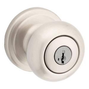 lot 10184 image: Kwikset Juno Keyed Entry Doorknob Featuring Smartkey Security�� in SN - Retail $136.52