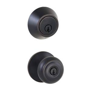 lot 10194 image: Hartford Aged Bronze Combo Pack with Double Cylinder Deadbolt