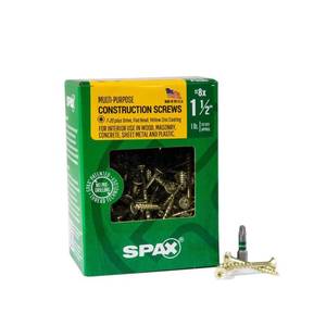 lot 6425 image: SPAX Multi-Material No. 8 in. X 1-12 in. L T-20 Flat Head Construction Screws 1 lb 197 pk