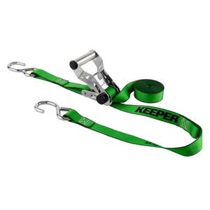 lot 6438 image: Chrome Ratchet Tie-Down Strap 16 ft. x 1.25 in. 1,000 lbs. (2-Pack)