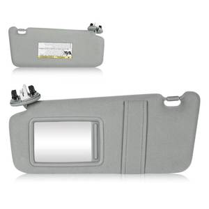 lot 7182 image: Sun Visor with Light for Toyota Camry 2007-2011 with Sunroof, Left Driver Side Gray Sunvisor Replace 74320-06800-B0