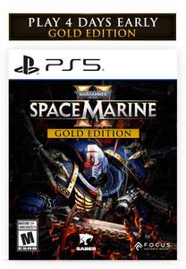 lot 8126 image: Warhammer 40,000 Space Marine 2 Gold Edition - PlayStation 5 - Retail $99.99