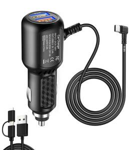 lot 8127 image: Dash Cam Charger USB C,Type C USB Power Cord,USB C Car Charger,Dual Port USB Dashcam Power Adapter,Fast Charging Cord Suitable for REDTIGER F7N��Vantrue N4��WOLFBOX etc Dashcam (11.5FT)