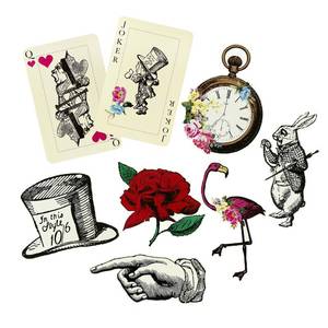 lot 8140 image: Talking Tables Truly Alice Party Prop Set for a Tea Party & General Party Decoration, Multicolor