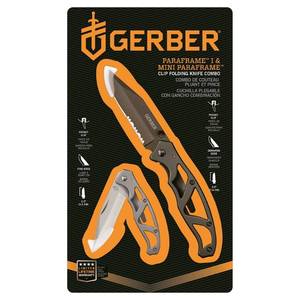 lot 8173 image: Gerber Paraframe  Mini Paraframe Combo, Dark Silver