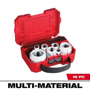 lot 8188 image: MILWAUKEE HOLE DOZER General Purpose Bi-Metal Hole Saw Set (16-Piece) - Retail $99