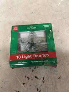 lot 8201 image: Kurt S Adler 10light Christmas Tree Topper