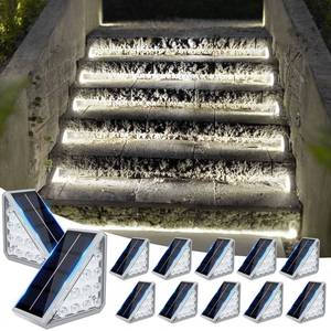 lot 8226 image: JOFIOS Solar Stair Lights for Outside,12pack Solar Step Lights Outdoor Waterproof IP67,Stair Lights Outdoor,Stair Lights Outdoor Solar Power,Patio,Front Step,Deck(Cool Lights)��