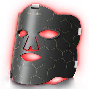 lot 9597 image: Sunlamlux Red Light Therapy for Face, LED Face Mask Light Therapy 660nm & 850nm Combined Wavelength for Skin Care at Home, Travel - Retail $83.1