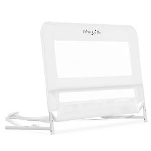 lot 9611 image: Dream On Me Lightweight Mesh Security Adjustable Bed Rail for Toddler, Breathable Mesh Fabric, Suitable for All Types Of Beds, Reinforced Anchor System Bed Guard Rail, White