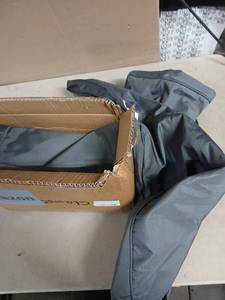 lot 9660 image: Box Of Chair Covers Grey32in X 29in