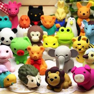 lot 10030 image: URSKYTOUS 60Pcs Animal Erasers Desk Pets for Kids Pencil Bulk Puzzle Erasers Toys Gifts for Classroom Prizes,Game Reward,Treasure Box,Easter Egg Fillers,Goodie Bag Stuffers,Party Favors
