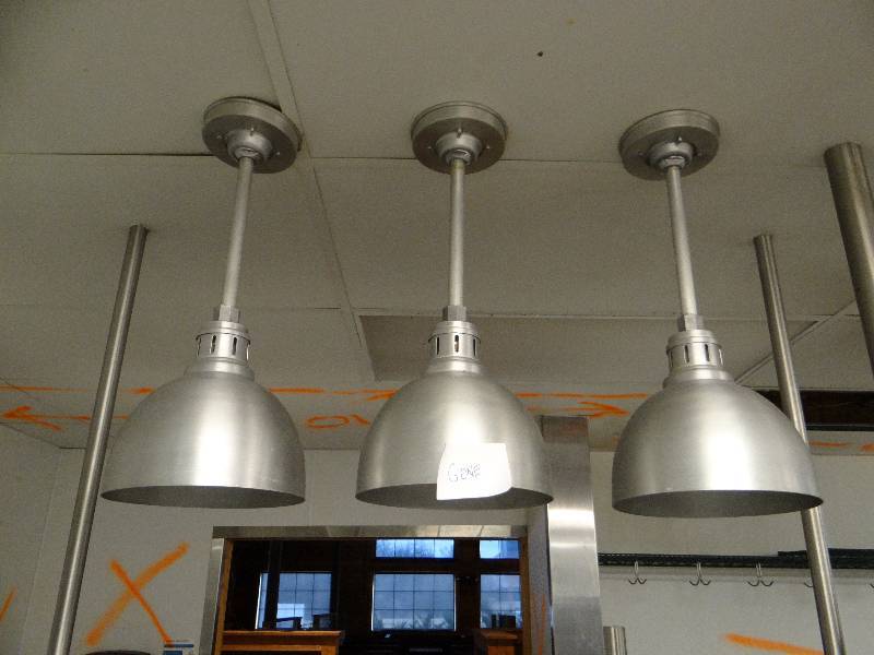 lot 2140 image: Lot Of (3) Ceiling Mounted Food Warmers