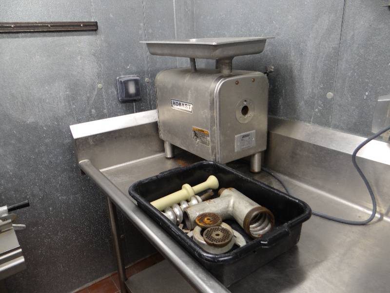 lot 2152 image: Hobart 4822 Stainless Steel Meat Chopper